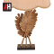 New design aluminum decorative fabric lampshade marble base table lamp